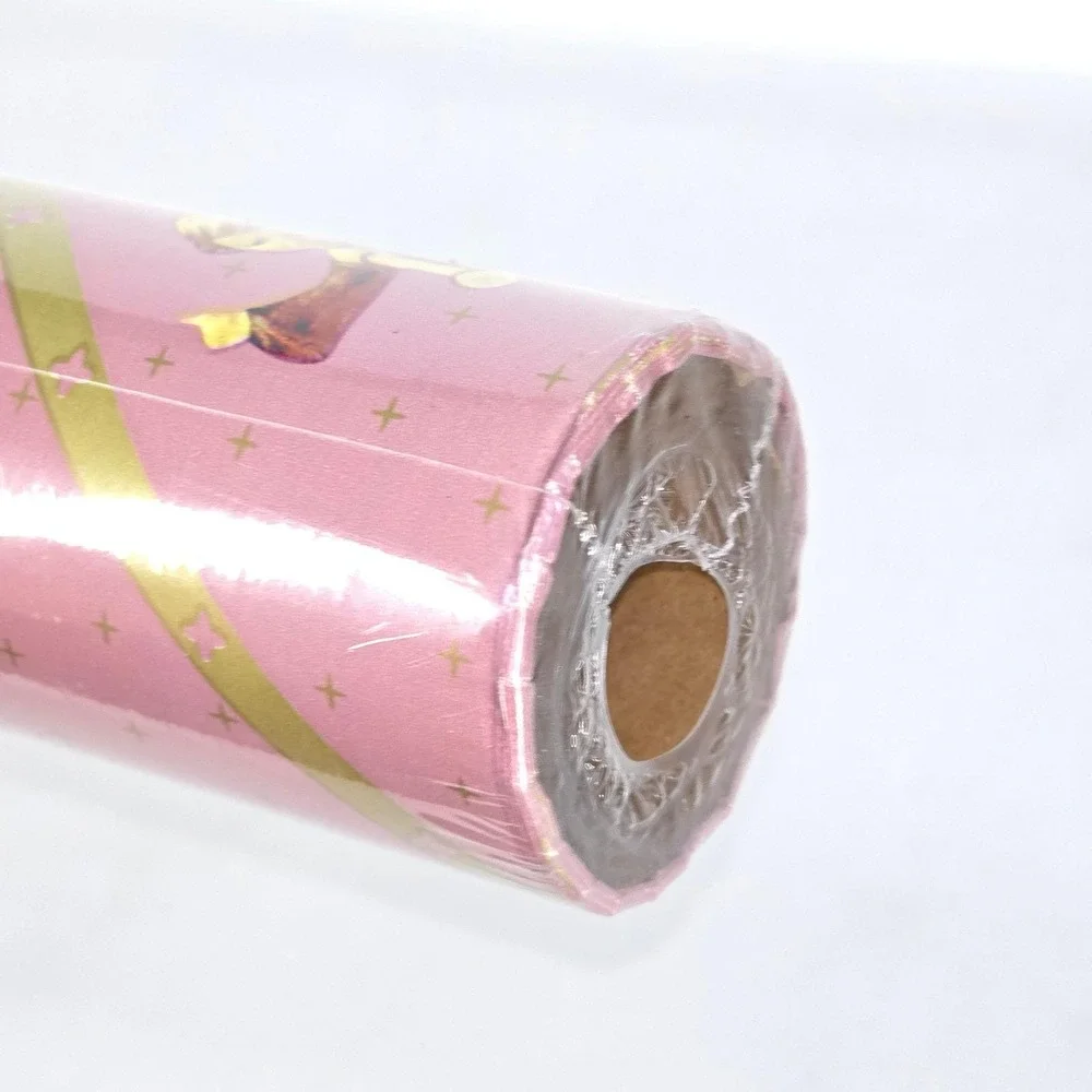 M. J.‎ Hummel Christmas Wrapping Paper 40 sq ft Vintage 1993 Pink Angels Sealed